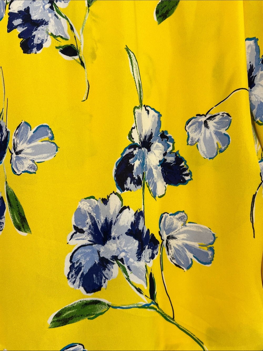 Counterparts Yellow Floral Tie-Front Blouse - Picture 5 of 5